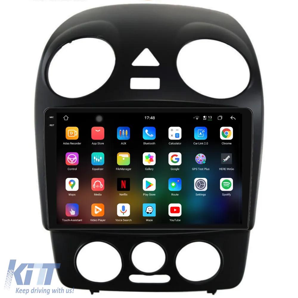 Dedicated Navigation suitable for Volkswagen New Beetle (2004 - 2011), 2K, 12Gb RAM, 256Gb Storage, Android Auto, Carplay