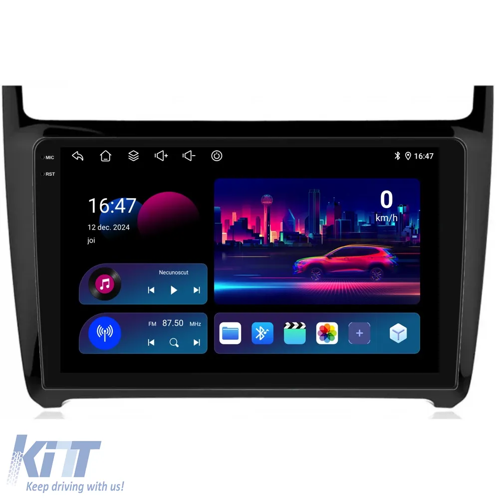Dedicated Navigation suitable for Volkswagen Polo (2004 - 2011), 2K, 4Gb RAM, 64Gb Storage, Android Auto, Carplay