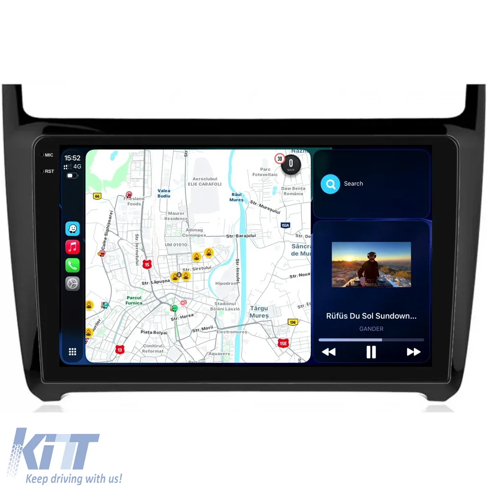 Dedicated Navigation suitable for Volkswagen Polo (2004 - 2011), 2K, 8Gb RAM, 256Gb Storage, Android Auto, Carplay