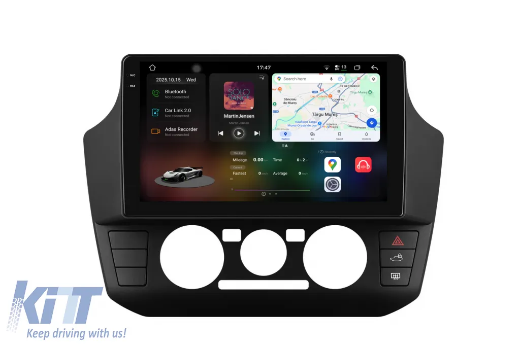 Dedicated Navigation suitable for Volkswagen Up (2017 - 2023), 2K, 12Gb RAM, 256Gb Storage, Android Auto, Carplay