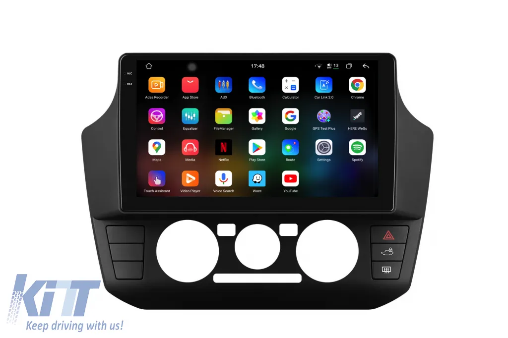 Dedicated Navigation suitable for Volkswagen Up (2017 - 2023), 2K, 12Gb RAM, 256Gb Storage, Android Auto, Carplay
