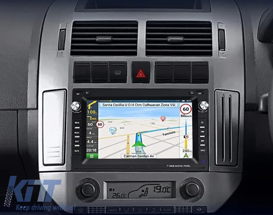 Dedicated Navigation suitable for Volkswagen Transporter (2003 - 2015), 7 Inch, 2Gb RAM, 32Gb Storage, Android Auto, Carplay