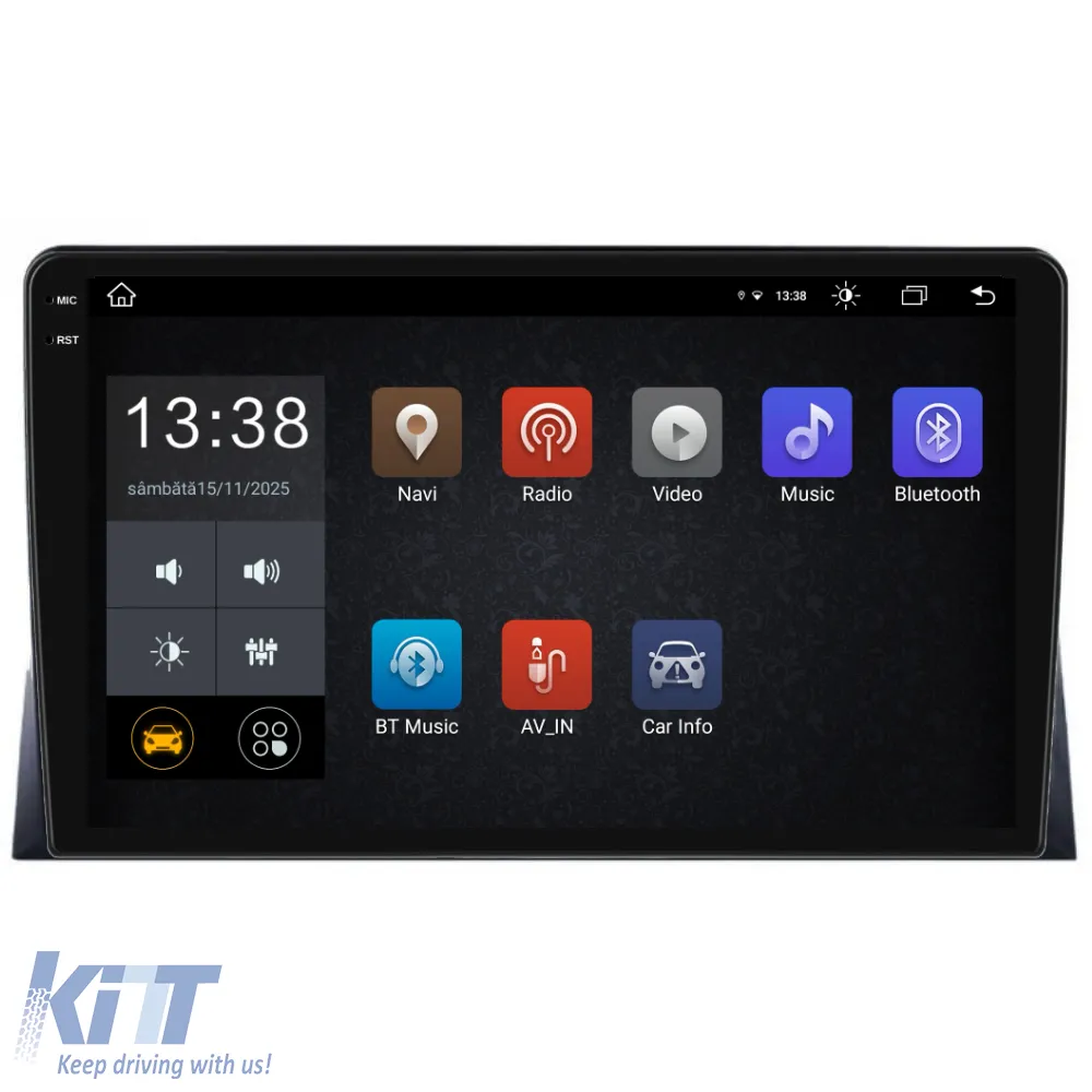 Dedicated Navigation suitable for Volkswagen Transporter (2003 - 2015), 2K, 8Gb RAM, 256Gb Storage, Android Auto, Carplay