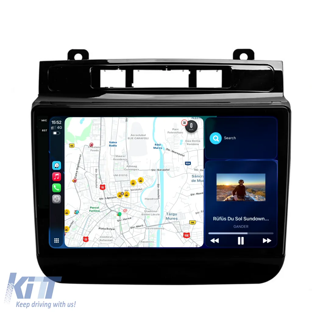 Dedicated Navigation suitable for Volkswagen Touareg (2010 - 2018), 2K, 4Gb RAM, 64Gb Storage, Android Auto, Carplay