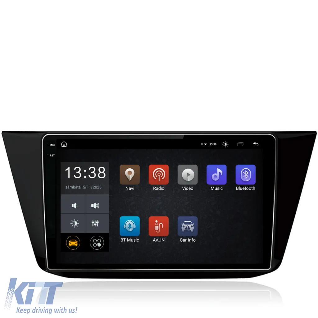 Dedicated Navigation suitable for Volkswagen Tiguan (2016 - 2023), 2K, 8Gb RAM, 256Gb Storage, Android Auto, Carplay