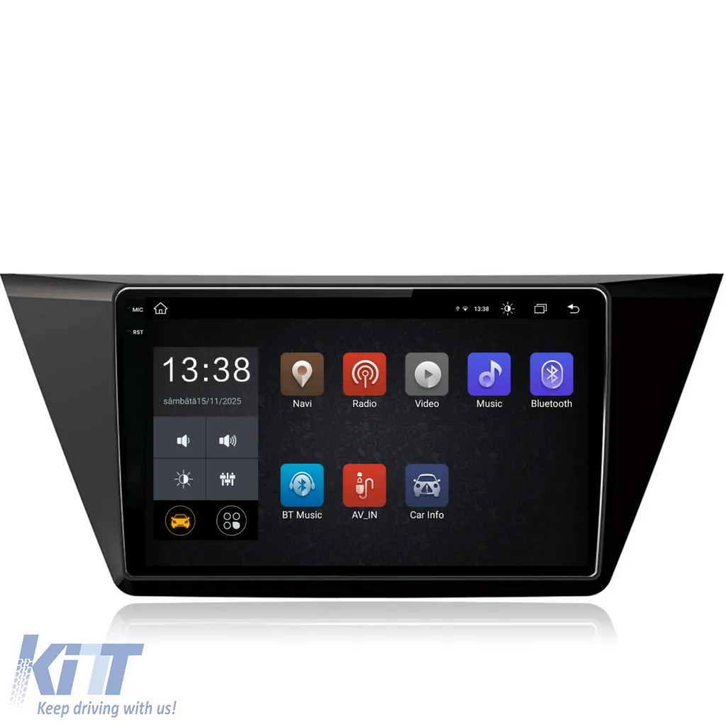 Dedicated Navigation suitable for Volkswagen Touran (2015 - 2020), 2K, 8Gb RAM, 256Gb Storage, Android Auto, Carplay