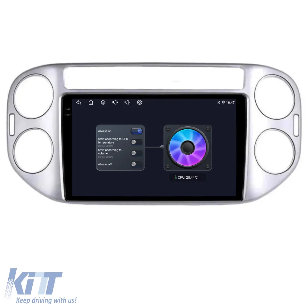 Dedicated Navigation suitable for Volkswagen Tiguan (2007 - 2015), 2K, 4Gb RAM, 64Gb Storage, Android Auto, Carplay