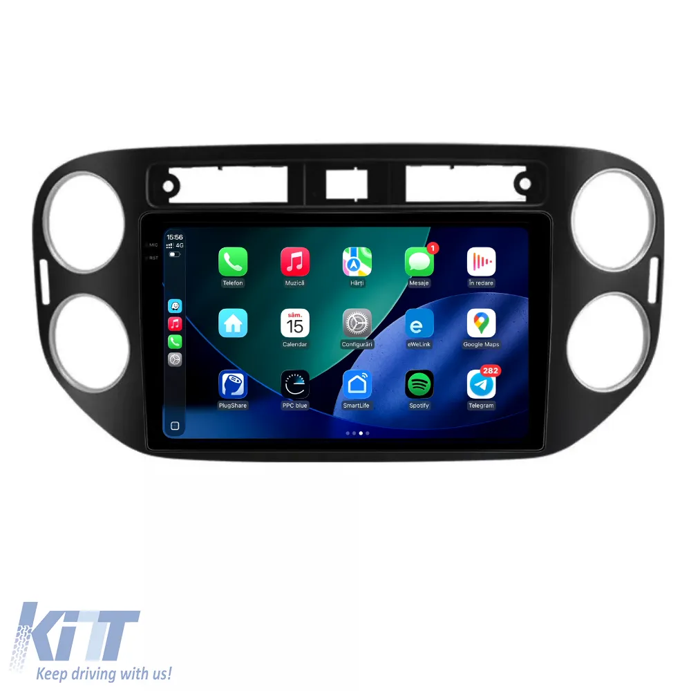 Dedicated Navigation suitable for Volkswagen Tiguan (2007 - 2015), 2K, 8Gb RAM, 256Gb Storage, Android Auto, Carplay