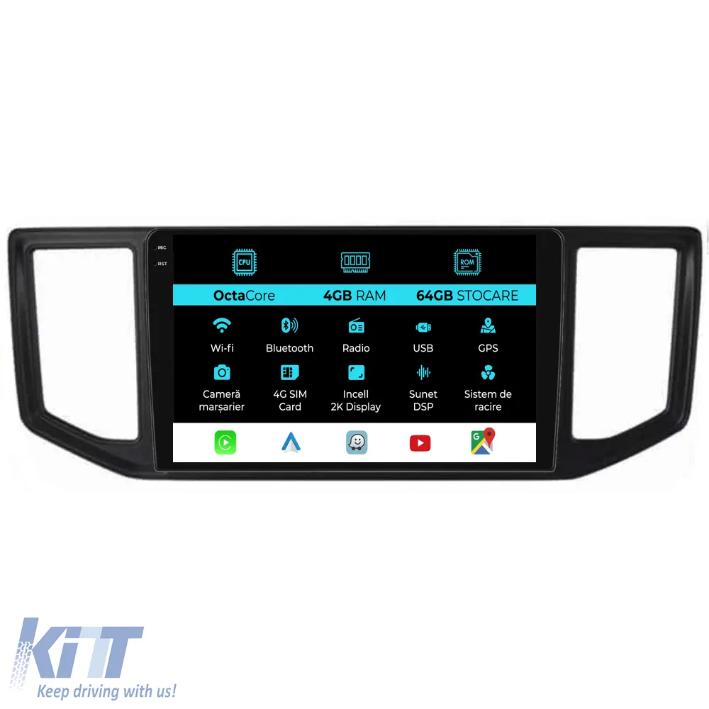 Dedicated Navigation suitable for Volkswagen Crafter (2017 - 2021), 2K, 4Gb RAM, 64Gb Storage, Android Auto, Carplay