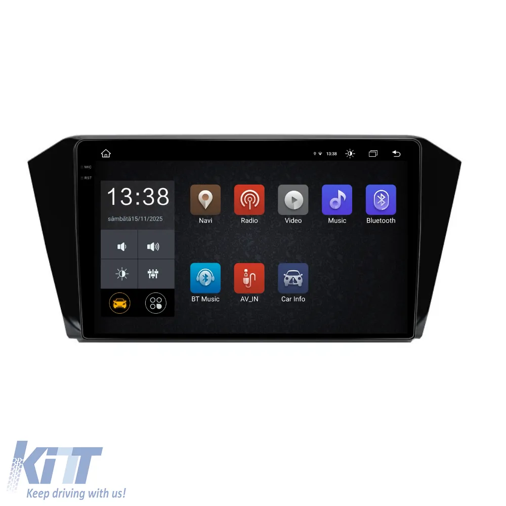 Dedicated Navigation suitable for Volkswagen Passat B8 (2015 - 2022), 2K, 8Gb RAM, 256Gb Storage, Android Auto, Carplay