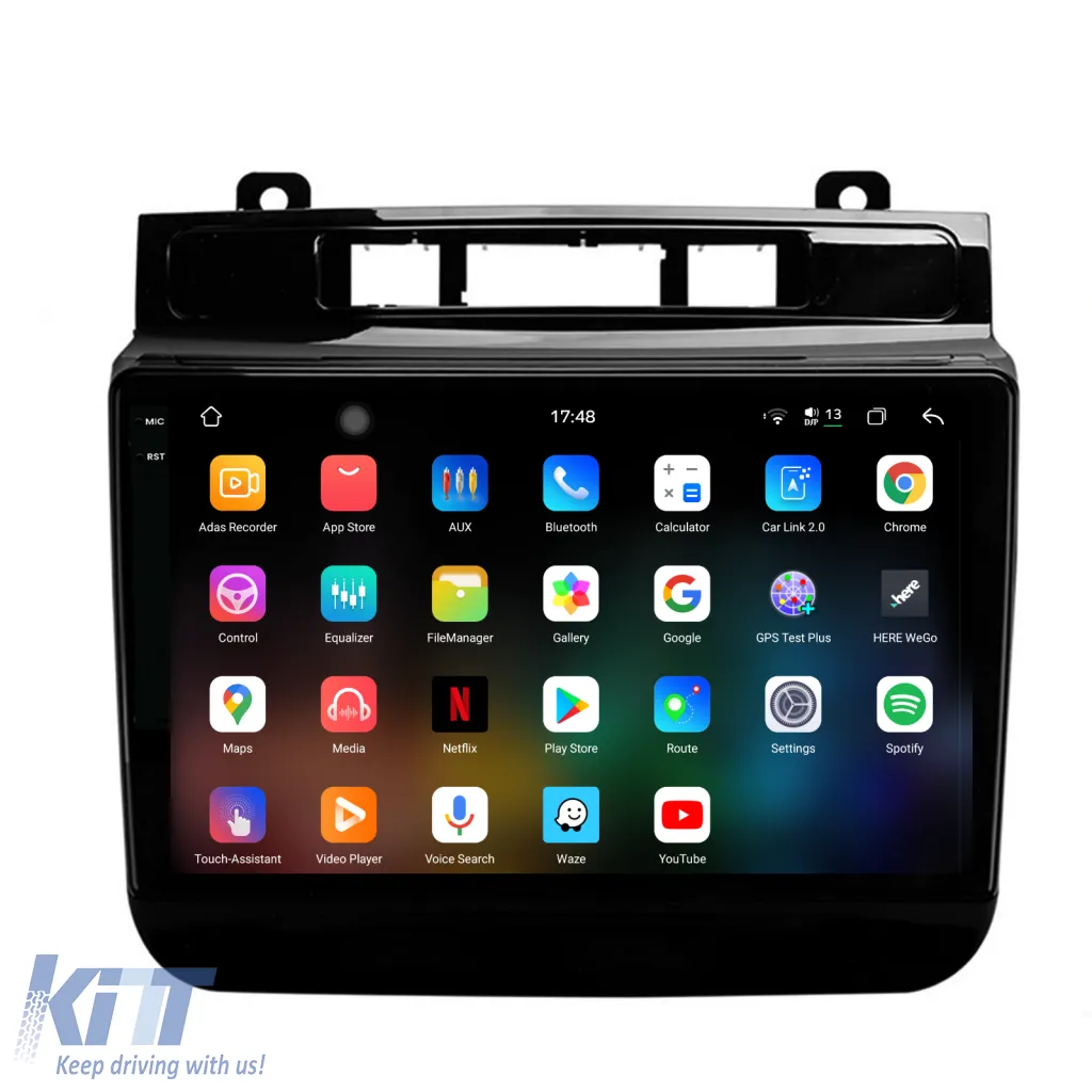 Dedicated Navigation suitable for Volkswagen Touareg (2010 - 2018), 2K, 12GB RAM, 256GB Storage, Android Auto, Carplay