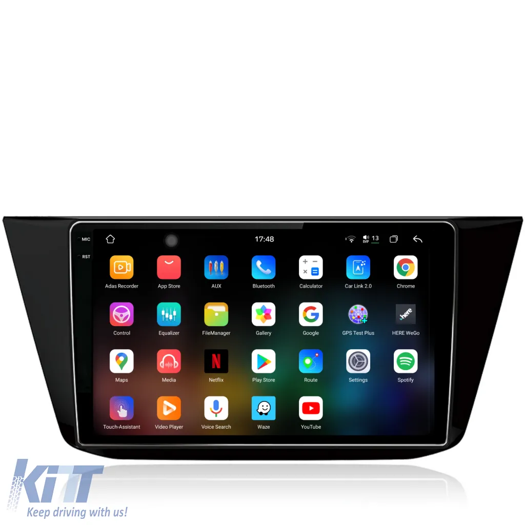 Dedicated Navigation suitable for Volkswagen Tiguan (2016 - 2023), 2K, 12Gb RAM, 256Gb Storage, Android Auto, Carplay