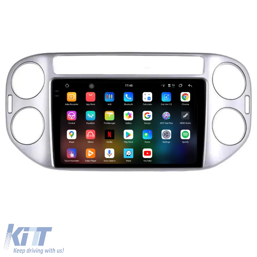 Dedicated Navigation suitable for Volkswagen Tiguan (2007 - 2015), 2K, 12Gb RAM, 256Gb Storage, Android Auto, Carplay