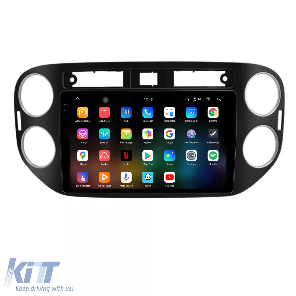 Dedicated Navigation suitable for Volkswagen Tiguan (2007 - 2015), 2K, 12Gb RAM, 256Gb Storage, Android Auto, Carplay