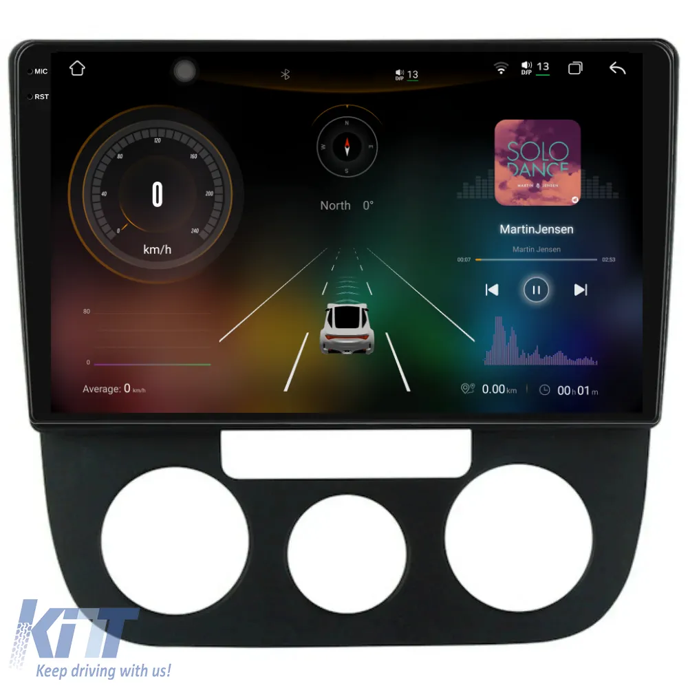 Dedicated Navigation suitable for Volkswagen Jetta (2005 - 2018), 2K, 12Gb RAM, 256Gb Storage, Android Auto, Carplay