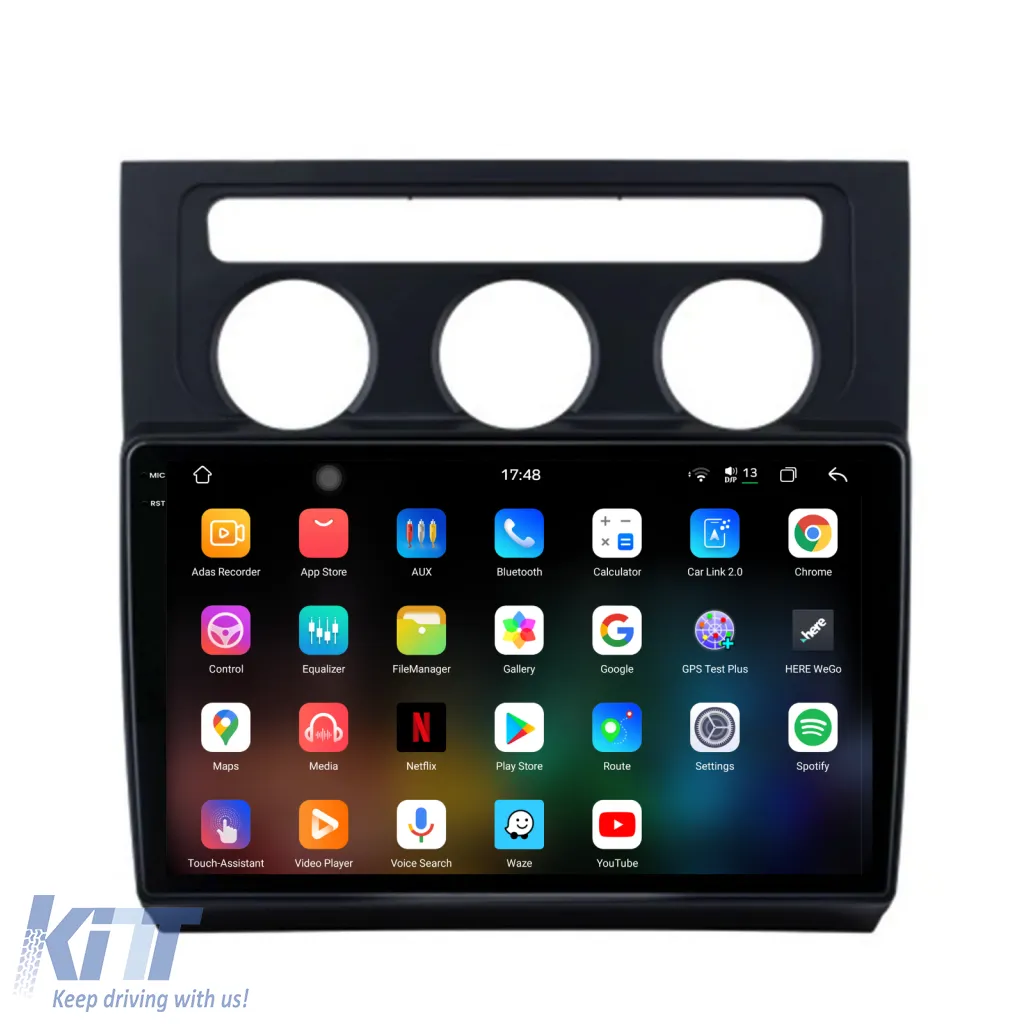 Dedicated Navigation suitable for Volkswagen Touran (2003 - 2014), 2K, 12Gb RAM, 256Gb Storage, Android Auto, Carplay