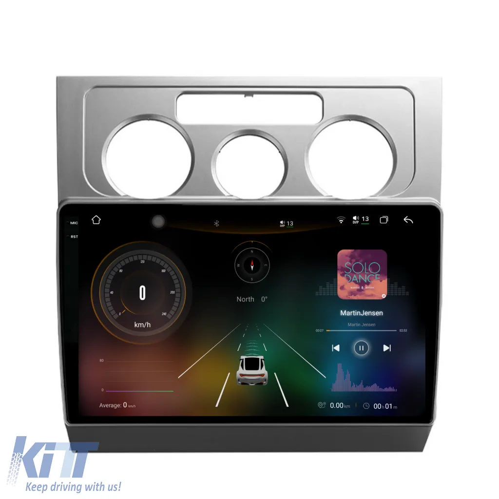 Dedicated Navigation suitable for Volkswagen Touran (2003 - 2014), 2K, 12Gb RAM, 256Gb Storage, Android Auto, Carplay
