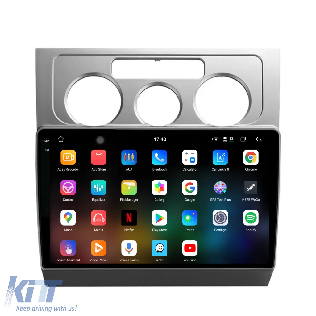 Dedicated Navigation suitable for Volkswagen Touran (2003 - 2014), 2K, 12Gb RAM, 256Gb Storage, Android Auto, Carplay