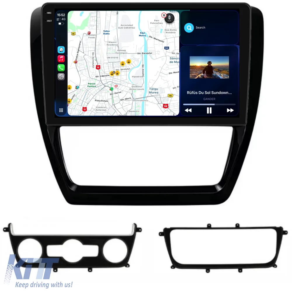 Dedicated Navigation suitable for Volkswagen Jetta (2005 - 2018), 10 Inch, 4Gb Ram, 64Gb Storage, Android Auto, Carplay