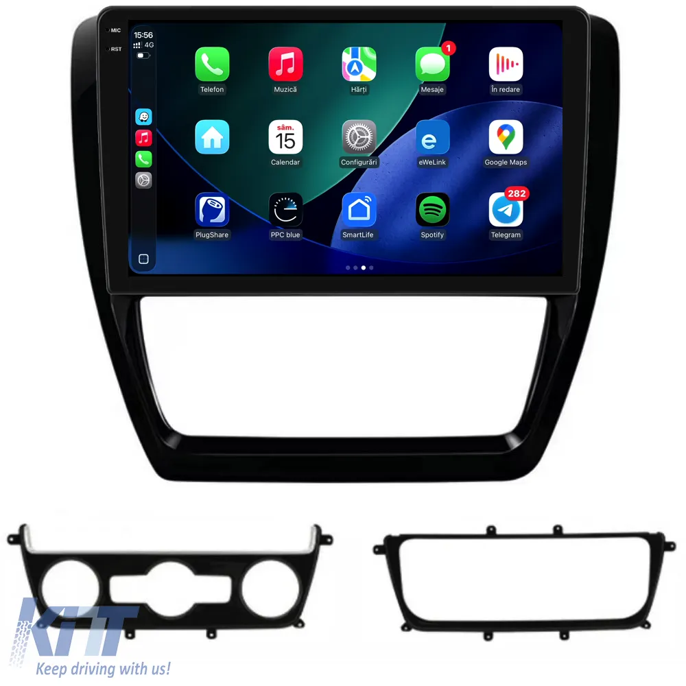 Dedicated Navigation suitable for Volkswagen Jetta (2005 - 2018), 10 Inch, 8Gb RAM, 256Gb Storage, Android Auto, Carplay