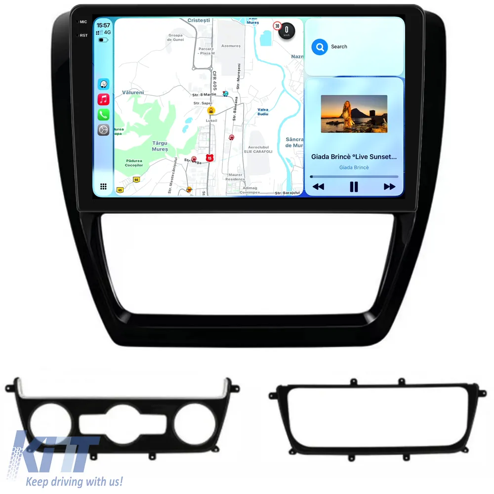 Dedicated Navigation suitable for Volkswagen Jetta (2005 - 2018), 10 Inch, 8Gb RAM, 256Gb Storage, Android Auto, Carplay