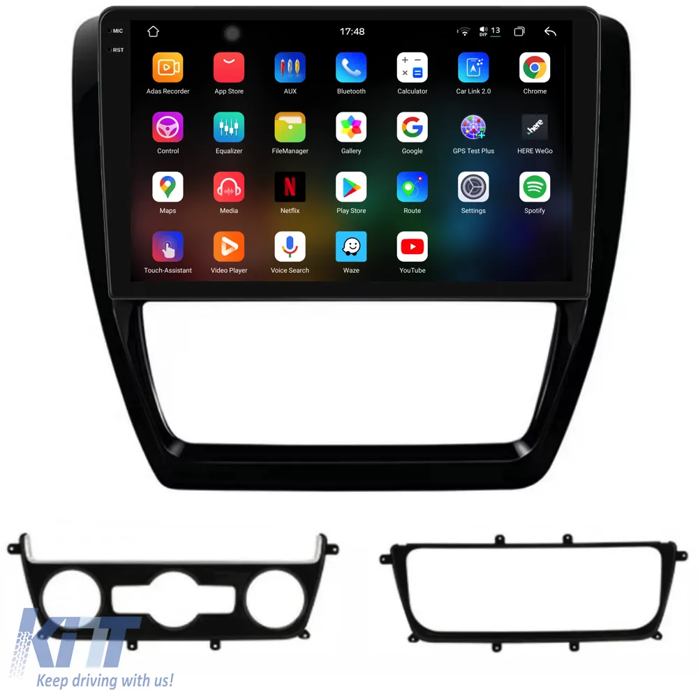 Dedicated Navigation suitable for Volkswagen Jetta (2005 - 2018), 2K, 12Gb RAM, 256Gb Storage, Android Auto, Carplay