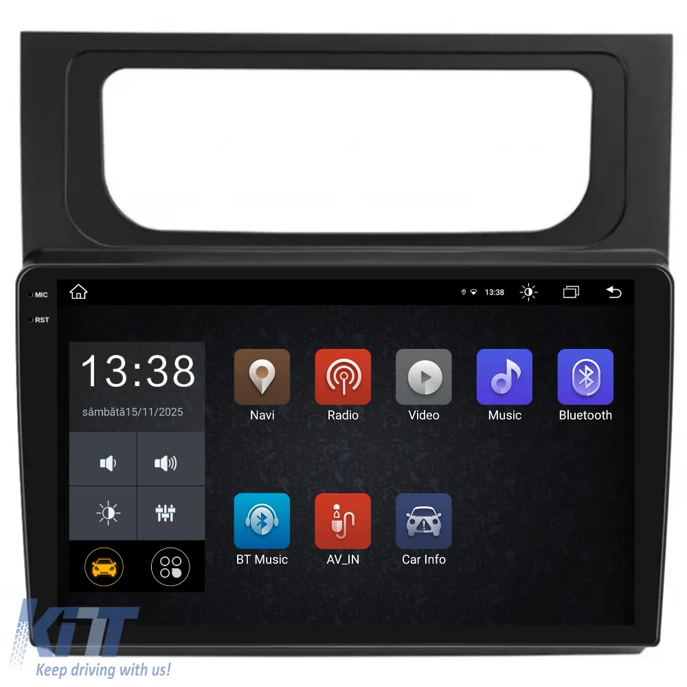 Dedicated Navigation suitable for Volkswagen Touran (2003 - 2014), 2K, 4Gb RAM, 64Gb Storage, Android Auto, Carplay