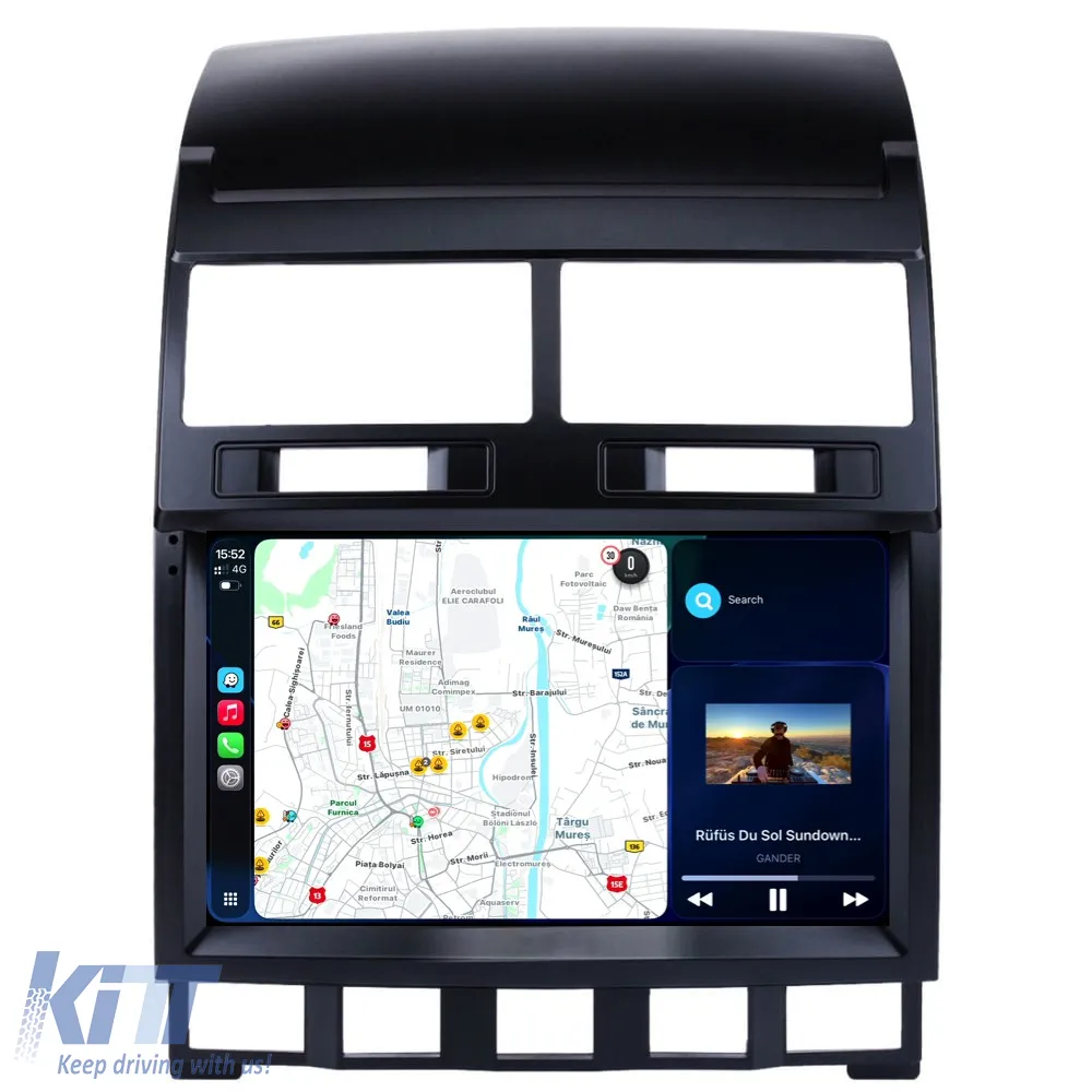 Dedicated Navigation suitable for Volkswagen Touareg (2003 - 2010), 9 Inch, 6Gb RAM, 128Gb Storage, Android Auto, Carplay