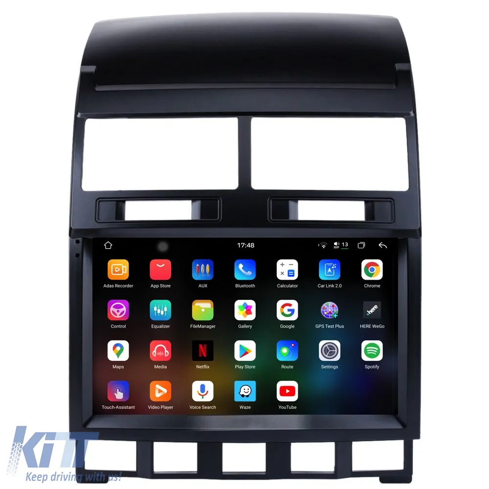 Dedicated Navigation suitable for Volkswagen Touareg (2003 - 2010), 2K, 12Gb RAM, 256Gb Storage, Android Auto, Carplay