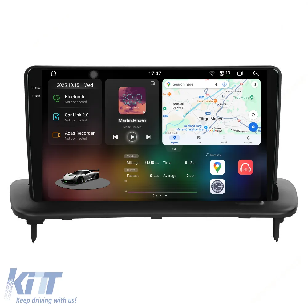 Dedicated Navigation suitable for Volvo S40 (2004 - 2012), 2K, 12GB RAM, 256GB Storage, Android Auto, Carplay