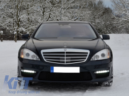 Dedikált DRL LED helyzetjelző lámpa Mercedes W221 S-osztály AMG (2010-2013) jobb oldal-image-5996674