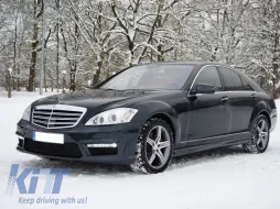 Dedikált DRL LED helyzetjelző lámpa Mercedes W221 S-osztály AMG (2010-2013) jobb oldal-image-5996675