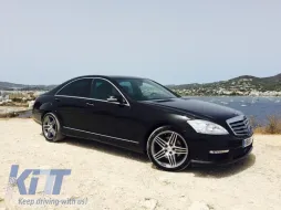 Dedikált DRL LED helyzetjelző lámpa Mercedes W221 S-osztály AMG (2010-2013) jobb oldal-image-5996676