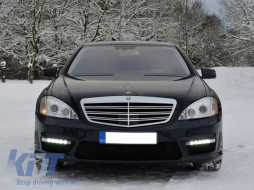 Dedikált Pozíció jelző lámpák DRL LED Mercedes W221 S-osztály AMG (2010-2013) jobb oldal-image-5996674