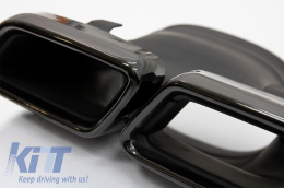 Diachvths aéra Píso Profulaktíras me Ákroi Exatmíseon Mavro katállhlo gia Mercedes E-Class W213 Grammí AMG (2016-2019) Schediasmós E63-image-6051995