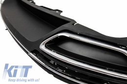 Diachvths Píso Profulaktíras profulaktíra katállhlos gia VW Passat B8 3G (2015-2019) Seirá R Schediasmós Twin Exhaust finírisma Chrómio-image-6048610