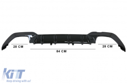 Diachvths Píso Profulaktíras profulaktíra katállhlos gia BMW Seirá 3 G20 G28 Sedan G21 Touring (2018-up) M340i Schediasmós Mavro-image-6094292