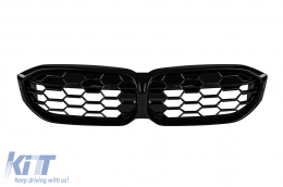 Diamond type kidney grilles in black lacquer suitable for BMW 3 Series G20 sedan, G21 touring after 2023 - ABGB6020849