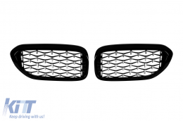 image-65-Diamond type kidneys chrome/black suitable for BMW 5 Series G30 sedan, G31 touring 2017-2020