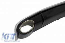 Diaskorpistís Píso Profulaktíra & ákres exátmishs me Kentrikí grília kai Fotistiká Píso Fóta LED katállhla gia AUDI A4 B8 Avant Pre Ananéosh (2007-2011)-image-6046374