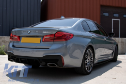 Diaskorpistís Píso Profulaktíra katállhlos gia BMW Seirá 5 G30 G31 Limouzína/Touring (2017-up) M5 Schediasmós Mat Mavro-image-6047723