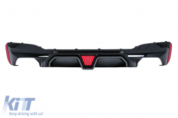 Diaskorpistís Píso Profulaktíra katállhlos gia BMW Seirá 5 G30 G31 Limouzína Touring (2017-2024) M5 Schediasmós Carbon Insertion-image-6128475