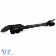 Diffuser + dual exhaust tailpipe right left black for 3 Series BMW G20 G21 318 320-image-6277927