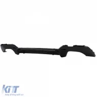 Diffuser + dual exhaust tailpipe right left black for 3 Series BMW G20 G21 318 320-image-6277928