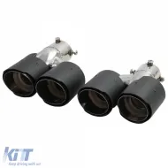 Diffuser twin-pipe tailpipe right left carbon fits for 3 Series BMW G20 G21 318 320-image-6277914