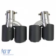 Diffuser twin-pipe tailpipe right left carbon fits for 3 Series BMW G20 G21 318 320-image-6277915