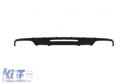 Diffuseur A Design CLS63 avec embouts noirs adapté au pare-chocs arrière standard de la Mercedes CLS W218 2011-2018 -oo--oo--image-6150337