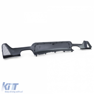 Diffuseur arrière brillant + sortie d'échappement au look sportif adapté pour BMW F32 F33 F36 425 428 430-image-6198705