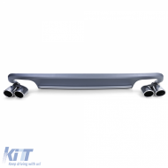 Diffuseur arrière de conversion duplex + sorties d'échappement doubles des deux côtés, adapté pour Audi A5 8T 11-17-image-6198600