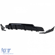 Diffuseur arrière de performance noir brillant adapté pour Tesla Model 3 2017-2023-image-6205841